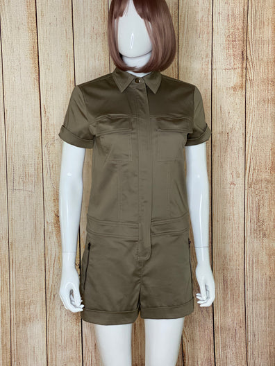 Army Green Safari Playsuit